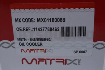 MX01180088 OIL COOLER BMW E46,E90,E60,E65,E70/DIESEL