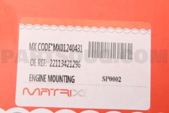MX01240431 ENGINE MOUNTING BMW X3/2.5I,3.0I/RH