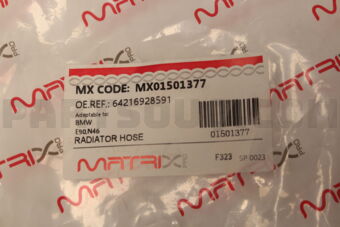 MX01501377 RADIATOR HOSE BMW E90,N46