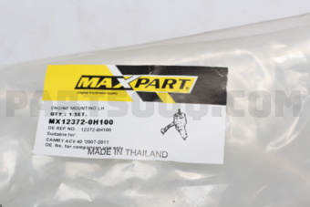 123720H100 ENGINE MOUNTING