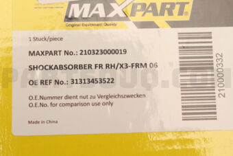 210323000019 SHOCKABSORBER FR RH/X3-FRM 06