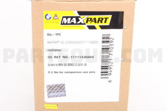 210500030003 RADIATOR E36 W/0 OIL