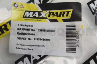 210501820050 WATER HOSE-RADIATOR/E46-3SRS