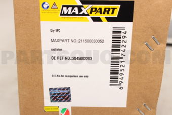 211500030052 RADIATOR/C-W204 220 CDI AUT 07