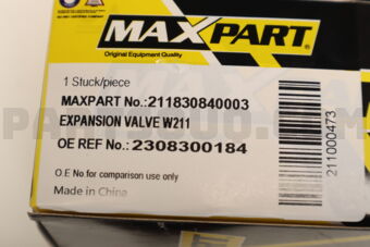 211830840003 EXPANSION VALVE W211