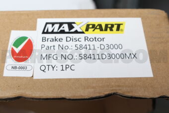58411D3000MX BRAKE DISC ROTOR
