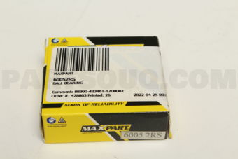 60052RS BALL BEARING