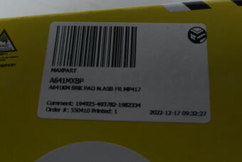 A641MXBP A641KM BRK PAD N.ASB FR MP417