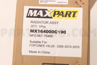MX164000C190 RADIATOR ASSY (PA 26 AT) 1R