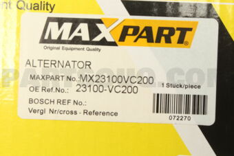 MX23100VC200 ALTERNATOR ASSY 12V 110A