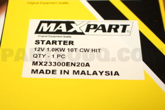 MX23300EN20A STARTER ASSY 12V,1.4KW, 10T