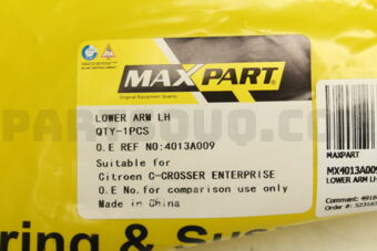 MX4013A009 LOWER ARM LH