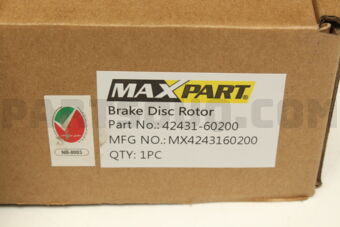 MX4243160200 BRAKE DISC ROTOR REAR