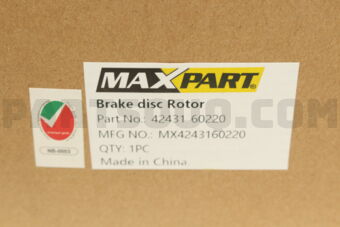MX4243160220 BRAKE DISC L.C/PRADO 1995 UP