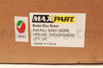MX4243160290 BRAKE DISC ROTOR REAR