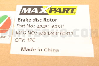 MX4243160311 BRAKE DISC L/C PRADO LEXUS