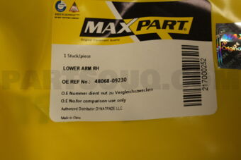 MX4806809230 LOWER ARM RH