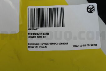 MX4806933030 LOWER ARM  LH