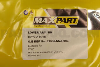 MX51350SNA903 LOWER ARM  RH