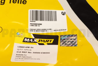 MX54500EW000 LOWER ARM  RH