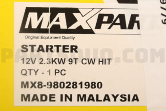 MX8980281980 STARTER 12V 2.2KW 9T CW