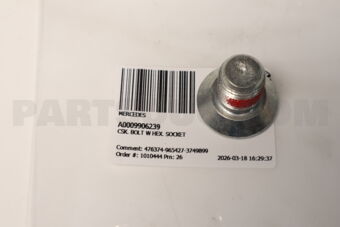A0009906239 CSK. BOLT W HEX. SOCKET
