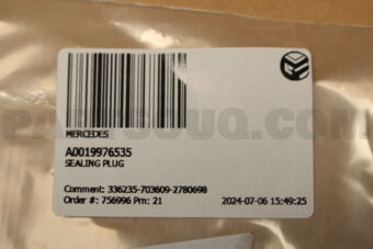 A0019976535 SEALING PLUG