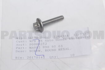 A0029909503 SCREW, ROUND HEXAL. HEAD