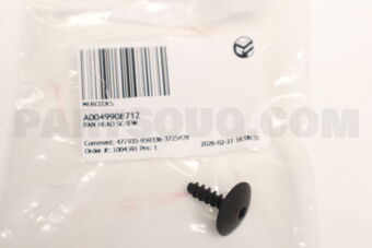 A0049908712 PAN HEAD SCREW