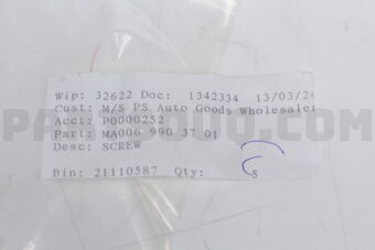 A0069903701 SCREW