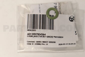 A013997904564 O-RING,INJECTOR BOT-S(W220) *REFURBISH