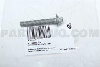 A1139900222 SCREW, ROUND HEXAL. HEAD