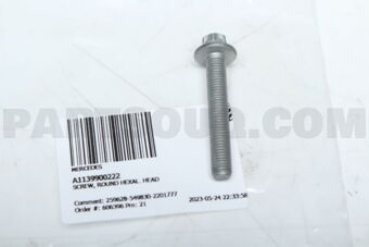 A1139900222 SCREW, ROUND HEXAL. HEAD
