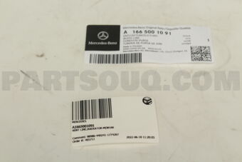 A1665001091 VENT LINE,RADIATOR-M(W166)