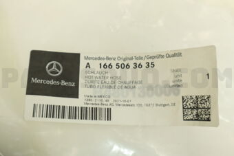 A1665063635 HOT WATER HOSE