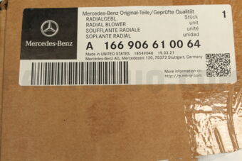 A166906610064 BLOWER A/C-M(W166) *REFURBISH