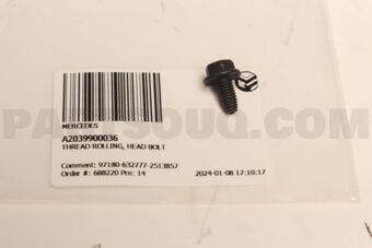 A2039900036 THREAD ROLLING, HEAD BOLT