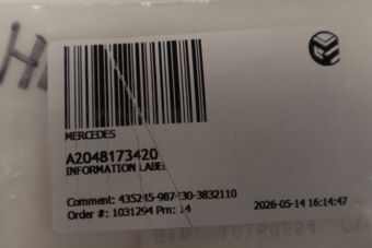 A2048173420 INFORMATION LABEL