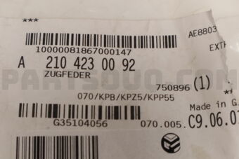 A2104230092 ZUGFEDER