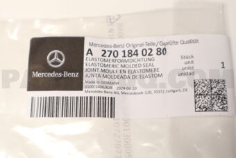 A2701840280 ELASTOMERIC MOLDED SEAL