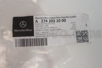 A2742031000 COOLANT LINE