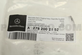A2782002152 FEED LINE,CYLINDER HEAD-S(W222