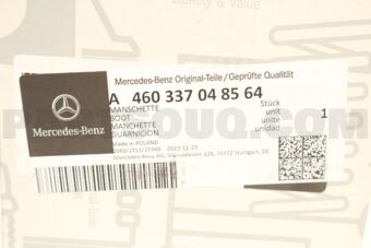 A460337048564 BOOT,DIFF DRIVE SHAFT-G(W460) *REFURBISH