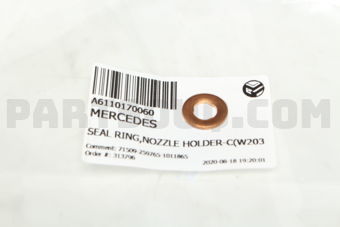 A6110170060 SEAL RING,NOZZLE HOLDER-C(W203