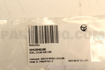 A6420940180 SEAL, CLEAN AIR LINE