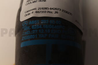 A6512030300 COOLANT HOSE
