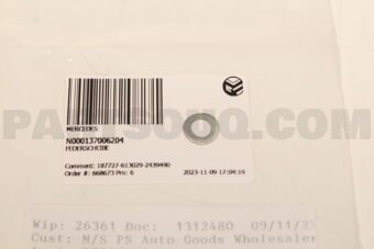 N000137006204 FEDERSCHEIBE