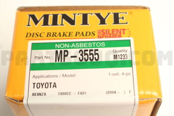 MP3555 BRAKE PAD FR., SUZAPV