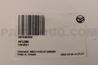 MF1390 FAN BELT