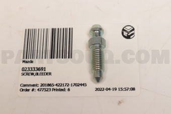 023333691 SCREW,BLEEDER